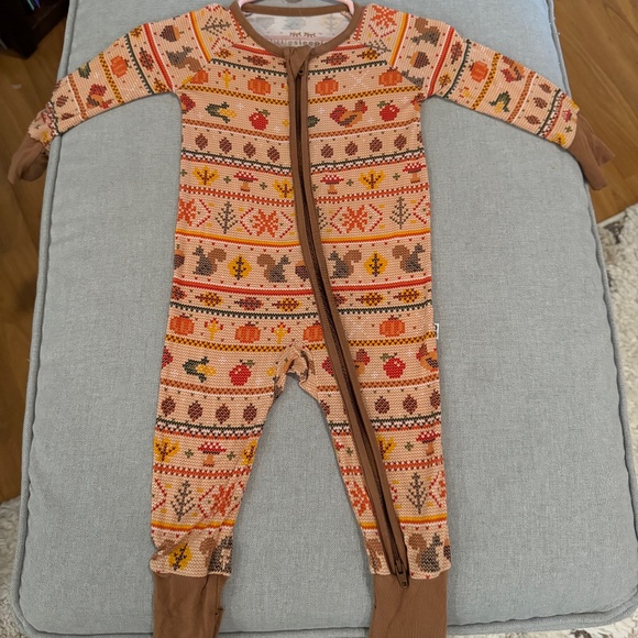 HTF Fall Woodland Little Sleepies Zippy 0-3mo